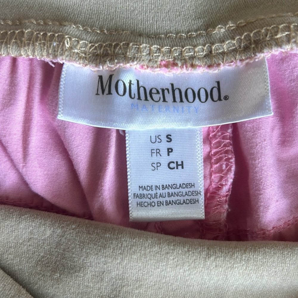 Motherhood Maternity over the belly shorts | pink | size Small - Picture 3 of 4